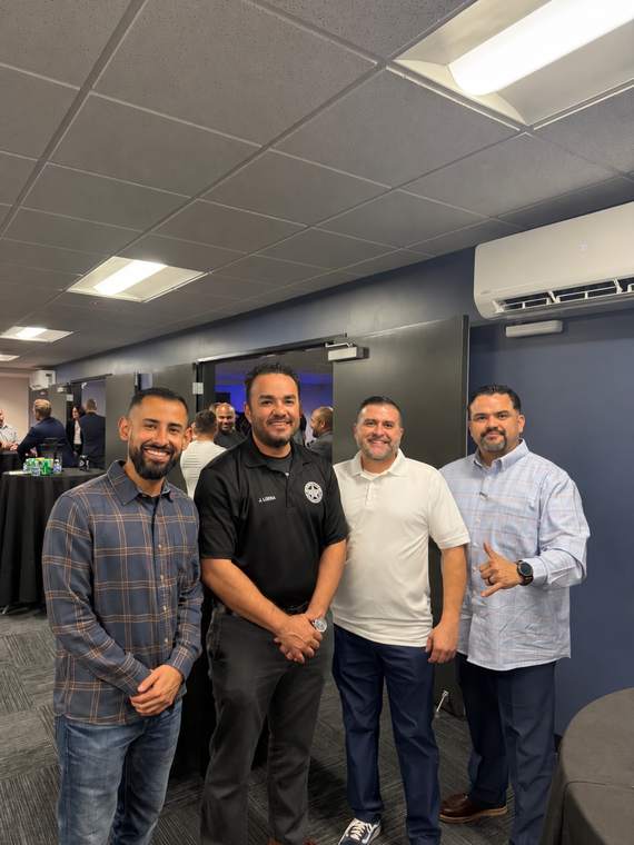 Deputies and corrections members together at a station event