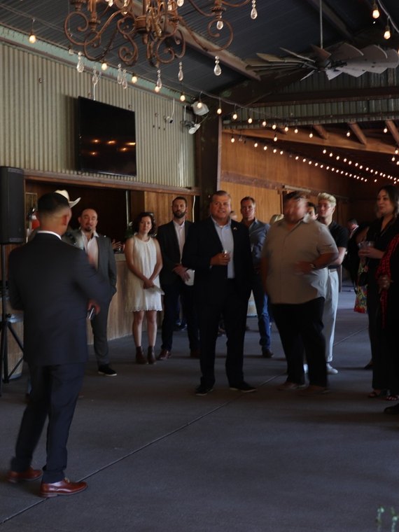 Members and guests at an association gathering